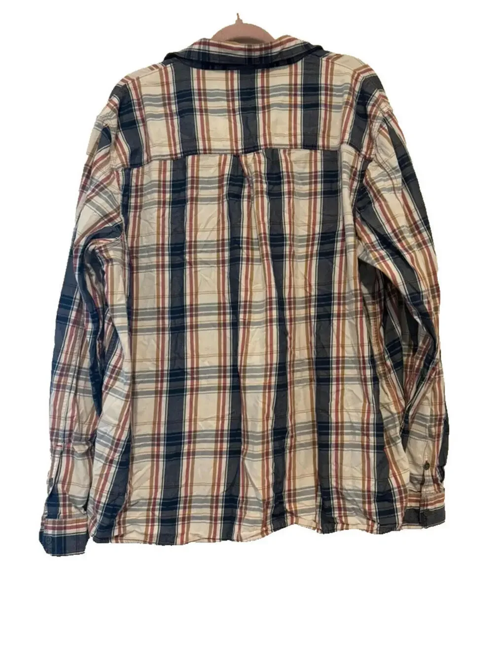 Vintage Men's sz 3XL True Religion plaid cotton button down collared shirt EE